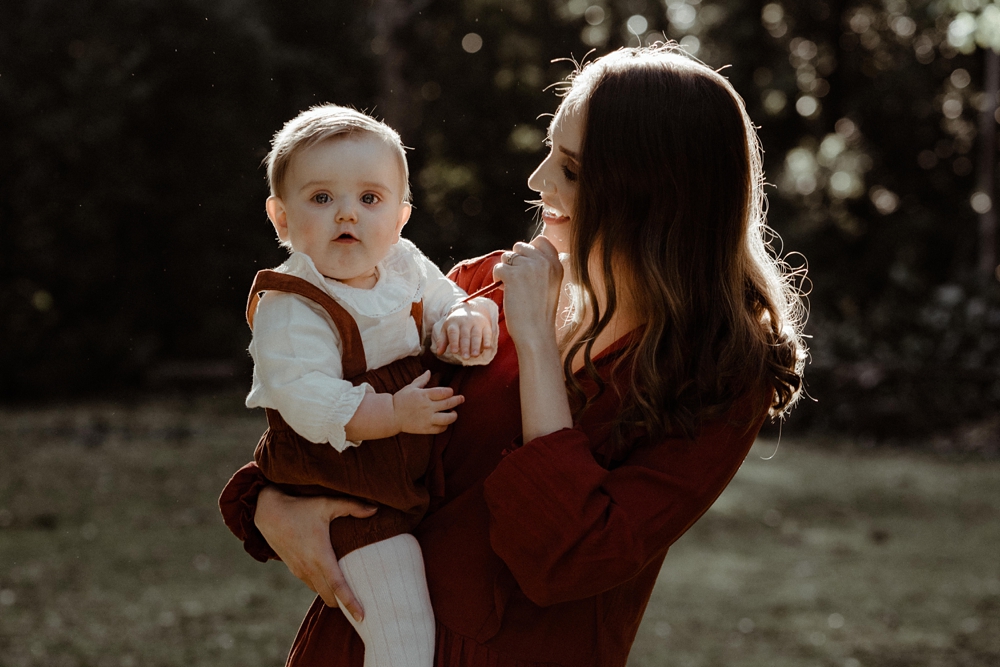 Mother and baby portrait